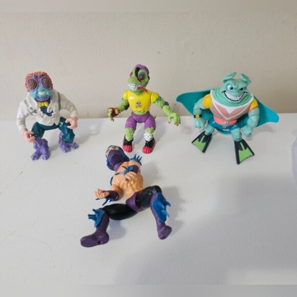 Playmates Teenage Mutant Ninja Turtles Set Of 4 - Picture 1 of 9